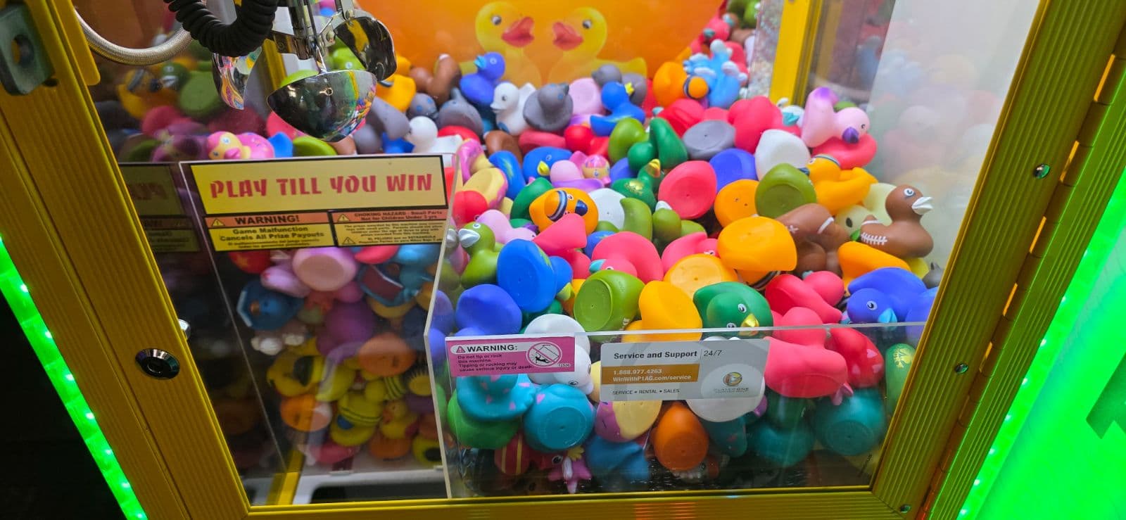 Claw machines at Punch Bowl Social