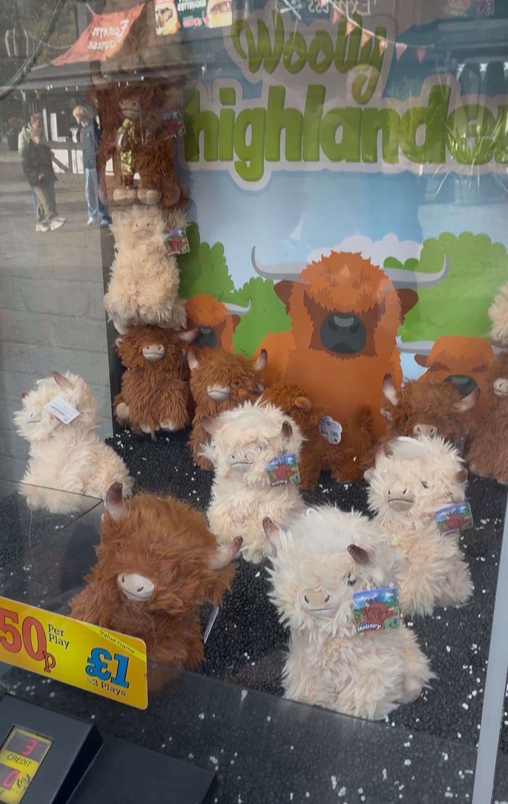 Claw machines at Alton Towers