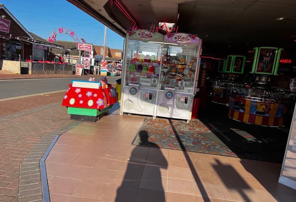 Claw machines at Sands Amusements